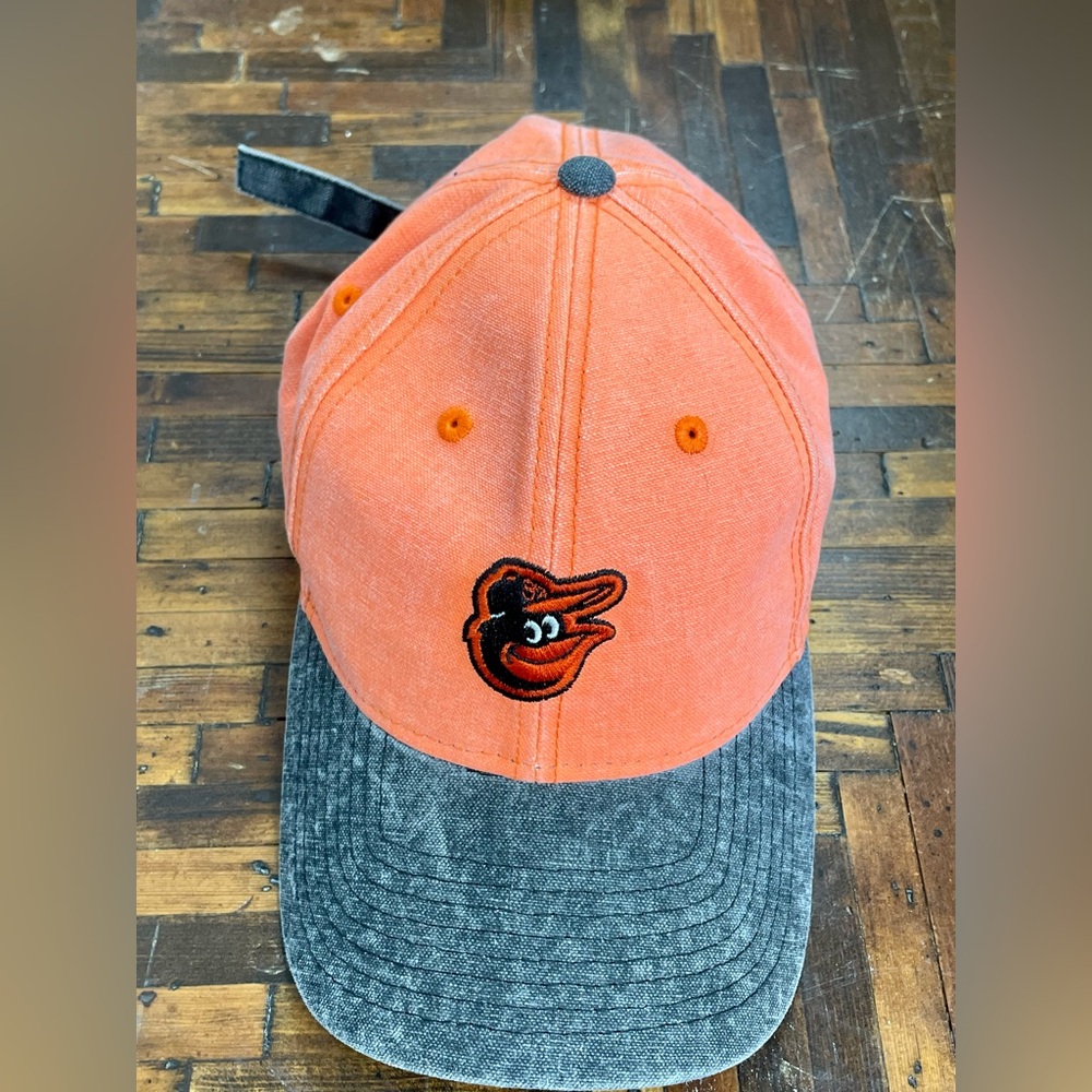 New Era 9Twenty Baltimore Orioles cap strap one size fits most gray & orange hat